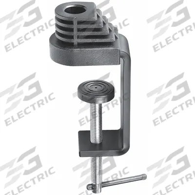 WALDMANN Clamp: 2.75 in Clamping Capacity, Black, Clamp, Metal - Accessories & Replacement Parts for Magnifier Lights