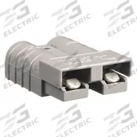 ANDERSON POWER PRODUCTS Power Connector: Two Pole, Gray, 6 ga, 10,000, 0.221 in Max Wire Dia, 49010 (MPN 6319). Key specifications — Mating Cycles: 10,000; Gauge: 6 ga; Color: Gray; Cross-Reference to Brad Harrison: 49010; Cross-Reference to SMH: SY6319; Connection Type: Two Pole; Brand: ANDERSON POWER PRODUCTS.