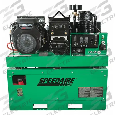 SPEEDAIRE Stationary Air Compressor/Generator/Welder: 2 Stage, 22 hp Engine, Honda - Combination Air Compressors, Generators & Welders