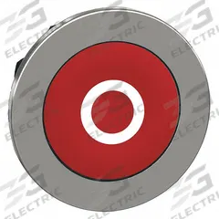 SCHNEIDER ELECTRIC Push Button Head: 30 mm Panel Size, Non-Illuminated, Metallic, O, Red (MPN ZB4FA432). Key specifications — Manufacturer Part Number: ZB4FA432; Compatible Operator Illumination: Non-Illuminated; Compatible with Series: XB4; Head Attachment Type: Screw-On; Head Material: Metal; Brand: SCHNEIDER; Legend: O.