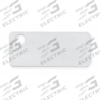 Marker Plate: Rectangle, 3/4 in x 1 3/4 in, 304 Stainless Steel, 0.01 in Thick, 1 Holes (MPN MT172-C). Key specifications — Material: 304 Stainless Steel; Brand: PANDUIT; Size: 3/4 in x 1-3/4 in.