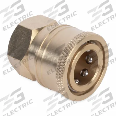 MI-T-M Quick Connect Socket: Mfr Part # 17-0004, Brass - Assorted Parts & Accessories