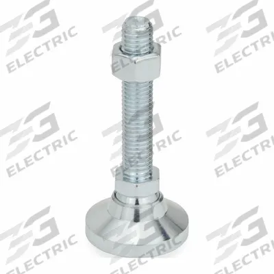 JW WINCO Male-End Leveling Mount: Swiveling Stud, M20 Thread Size, 60 mm - Swivel Male Leveling Mounts