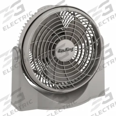 AIR KING Cooling Fan: 9 in Blade Dia, Non-Oscillating, 520 cfm_610 cfm_700 cfm Airflow - Pivoting Compact Fans