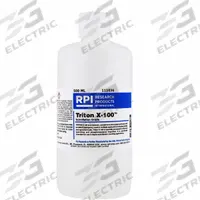 RPI Triton X-100 (Scintillation Grade): Scintillation, 500 mL Volume, 9002-93-1, Liquid (MPN 111036). Key specifications — attr1082023: RPI; attr1096259: 9002-93-1; attr1096263: Lab; attr1096278: Liquid.