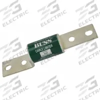BUSSMANN Cable Limiter: Bolt-to-Bolt Connection, 500 kcmil, Copper & Aluminum Conductors, 600 V AC (MPN KDP). Key specifications — attr1227406: Center Bolt-to-Offset Bolt; attr211184: BUSSMANN; attr204984: KDP; attr1297977: Copper & Aluminum.