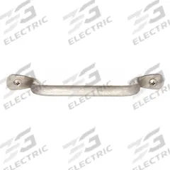 MONROE PMP Pull Handle: Unthreaded Holes, Steel, Silver, 5/16 in Screw Size, 0.63 in (MPN PH-0202). Key specifications — Brand: MONROE PMP; Projection Type: Non-Recessed; Material: Steel; Finish: Dull; Color: Silver; Folding Type: Fixed; Mounting Type: Unthreaded Holes; Screw Size: 5/16 in.