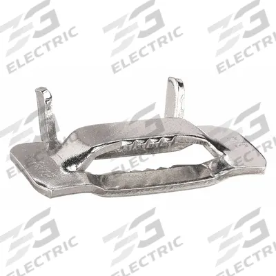 BAND-IT Strapping Buckle: Fits 1/2 in Strap Wd, Stainless Steel, 50 Qty, Flat, Regular Duty - Strapping Buckles for Stainless Steel Strapping