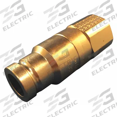 AEROQUIP Hydraulic Quick Connect Hose Coupling: 3/8 in, Steel, 37.85 lpm Max. Flow Rate - FF Series Hydraulic Quick-Connect Coupling Plugs