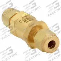 PARKER Instrumentation Check Valve: For Fluids/Gas Media, Poppet, Inline Valve Body, Brass, Buna-N (MPN 4Z-C4L-10-BN-B). Key specifications — Brand: PARKER.