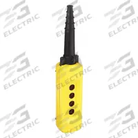 SCHNEIDER ELECTRIC Pendant Enclosure: 4 Holes, 22 mm Operator Size, Rubber Sleeve Cable Entry Type (MPN XACA04H7). Key specifications — Cable Entry Type: Rubber Sleeve; Enclosure Material: Plastic; Brand: SCHNEIDER; Number of Columns: 1.
