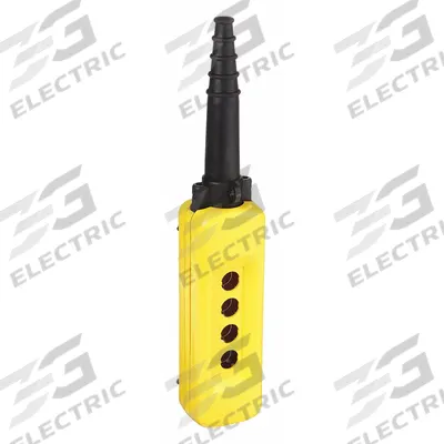 SCHNEIDER Pendant Enclosure: 4 Holes, 22 mm Operator Size - Pendants with Rubber Sleeve-Protected Cable Entries