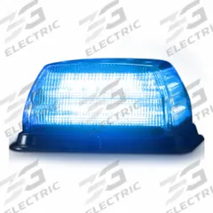 CODE 3 Beacon Light: Emergency Vehicle Beacon, Blue, 78.6 W Watt, Clear, SAE J845 Class 1, LED, IP67 (MPN SB48CB). Key specifications — Brand: CODE 3; Lens Color: Clear; Number of Flash Patterns: 15; Installation Type: Permanent; Operating Voltage: 12-24V DC.