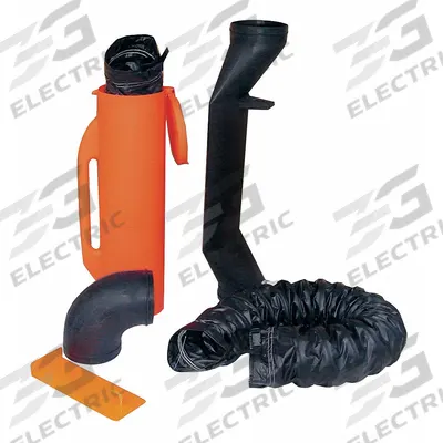 AIR SYSTEMS INTERNATIONAL Conductive Ventilation Kit: 8 in Dia, 6 ft_15 ft Lg - Ducts for Confined Spaces