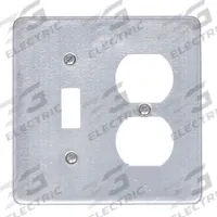 APPLETON ELECTRIC Weatherproof Cover: Steel, FD/FS, Duplex Receptacles/Tumbler Flush Switches, Gray (MPN FSK-2RS-K). Key specifications — Brand: APPLETON ELECTRIC; Color: Gray; Compatible with Product Type: Tumbler Flush Switches; Compatible with Series: FS; Mounting Orientation: Horizontal or Vertical.
