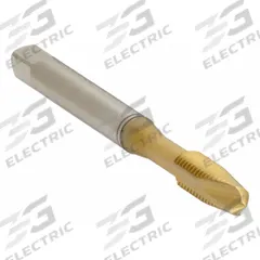 OSG Spiral Point Tap: #3-48 UNC, 2B, 2 Flute, Plug Chamfer, TiN Coated High Speed Steel (MPN 2884505)