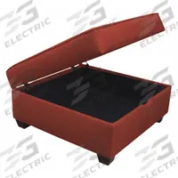 DUOBED Storage Ottoman: Red, 36 in Overall Wd, 36 in Overall Dp, 18 in Overall Ht, Black (MPN IMFO-GN). Key specifications — Brand: DUOBED.
