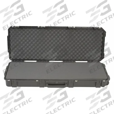SKB Protective Case: 14 1/2 in x 42 1/2 in x 5 1/2 in, Solid, Black, 2 Wheels - Standard Long Cases