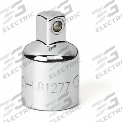 GEARWRENCH Socket Adapter: 1/4 in Output Drive Size, Square, 1 in Overall Lg - 3/8" Drive Hand Socket Adapters