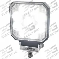 ECCO Vehicle Work Light: Square, Flood, LED, Bolt, Blunt Cut Wires, Surface Mount, Permanent (MPN E92006W). Key specifications — Brand: ECCO; Mount Type: Bolt; Electrical Connection: Blunt Cut Wires; Installation Type: Permanent.