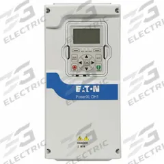 EATON Enclosed Variable Frequency Drive: In Phase Three, Out Phase Three, 3 hp, IP21, With Bypass (MPN EHB4D84E1KU0E20000). Key specifications — Style: Enclosed HVAC Drive with Bypass; Color: White; Output Phase: Three.