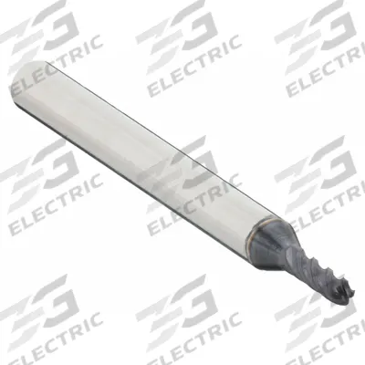 OSG Ball End Mill: Carbide, TiAlN Coated, 4 Flute, 1.5 mm Mill Dia, 5 mm LOC - Carbide Ball End Mills for Stainless Steel & Super Alloys
