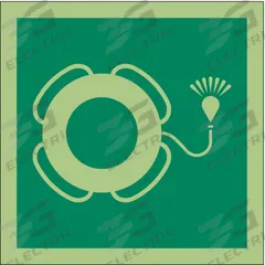 IMO (International Maritime Organization) Safety Sign: Vinyl, Adhesive Sign Mounting, 0.011 in Thick (MPN 486F92). Key specifications — Sign Mounting Style: Adhesive; Retroreflective Grade: Not Retroreflective; Glow In The Dark: Yes.