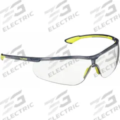 HEXARMOR Safety Glasses: Clear Lens, Half-Frame, Anti-Fog/Hard Coat/TrueShield® S, Metal Detectable (MPN 11-15001-04). Key specifications — Brand: HEXARMOR; Frame Color: Charcoal/High-Visibility Yellow; Lens Color: Clear; Lens Properties: Anti-Fog / Scratch-Resistant.
