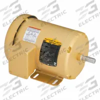 BALDOR General Purpose Motor: Rigid Base Mount, Totally Enclosed Fan Cooled, 1 1/2 hp, 3,500 RPM (MPN EM3550). Key specifications — Brand: BALDOR; Nameplate Voltage @ 60 Hz: 208-230/460V AC; Full Load Current @ 60 Hz: 3.8/1.9 A; Nameplate RPM @ 60 Hz: 3,500 RPM; Motor Enclosure: TEFC.
