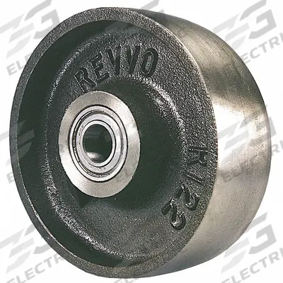 APPROVED VENDOR Caster Wheel: 10 in Wheel Dia., 2 1/8 in Wheel Wd, Iron, 2,750 lb Load Rating - Iron Tread Wheels