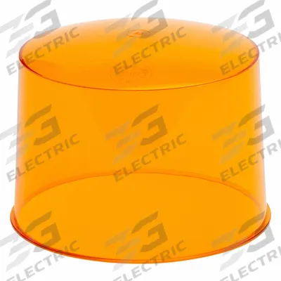 GROTE Replacement Lens: Round, Beacon Light, 6 1/8 in Ht - Vehicle Lighting, Acrylic - Round Replacement Lenses