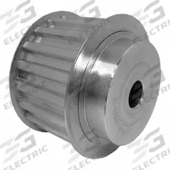 DAYTON Timing Pulley: Trapezoidal, Plain, For T10 Timing Belt Section, For 32 mm Belt Wd, 20 Teeth (MPN 47T10/20-2). Key specifications — Brand: DAYTON; Tooth Profile: Trapezoidal; Finish: Plain.