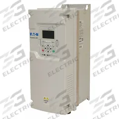 EATON Variable Frequency Drive: In Phase Three, Out Phase Three, 7 1/2 hp, 12 A Output Current - Max (MPN DG1-34012FB-C21C). Key specifications — Style: Industrial High Performance; Color: White; Output Phase: Three.