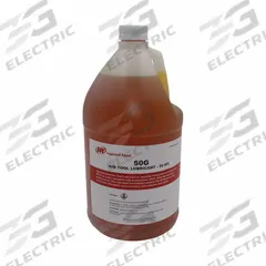 INGERSOLL RAND Air Tool Oil: Conventional Oil, 0°F Min. Op Temp., 250°F Max. Op Temp., Bottle (MPN 50G). Key specifications — attr1321222: Conventional Oil; attr1321227: 75; attr1321244: INGERSOLL RAND; attr1321245: Bottle.