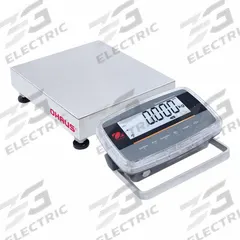 OHAUS Industrial Bench Scale: 10 in x 10 in, IP68/IP69K, Front-Mounted, 10 lb Wt Capacity - Imperial (MPN D61PW5WQS5). Key specifications — attr1341383: Infrared Communication Kit; attr1341384: 0.0005 lb/0.2 g; attr1341400: OHAUS; attr1383935: Stainless Steel.