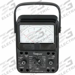 SIMPSON ELECTRIC Analog Multimeter: 1,000 V Max AC Volt Measurement, 1,000 V Max DC Volt Measurement (MPN 260-8). Key specifications — Brand: SIMPSON ELECTRIC.