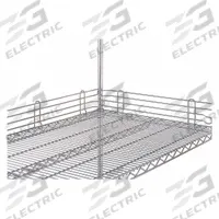 INSTOCK Wire Shelf Ledges: 24 in x 1 in x 4 in, Steel (MPN GRJL24N-4C). Key specifications — Material: Steel; Color: Silver; Finish: Chrome; Brand: INSTOCK; Ledge Size: 72 in.