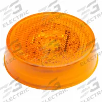 GROTE Clearance Marker Lamp: Clearance Light, LED, Round, Amber, Bracket/Grommet, PL-10 Connector (MPN G1003). Key specifications — Lens Color: Amber; Brand: GROTE; Electrical Connection: PL-10 Connector; Lighting Technology: LED; Mount Type: Bracket; SAE Lens Code: A.