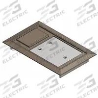 STEEL CITY Floor Box Cover: Rectangular, Brown, Polycarbonate, 8 1/8 in L x 5 1/8 in W x 3/16 in H (MPN 664-CST-SW-BRN). Key specifications — Brand: STEEL CITY; Color: Brown; Cover Shape: Rectangular; Material: Polycarbonate.
