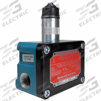 Honeywell Non Plug-In Limit Switch: Plunger Actuator, Metallic, Plunger, 2 Mounting Holes - Top-Mount Plunger Limit Switches