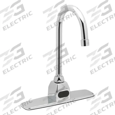 ZURN Bathroom Sensor Faucet: AquaSense, Brass, Chrome Finish, Single-Post, Hardwired - Single-Post Sensor Bathroom Faucets