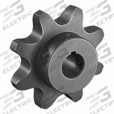 TSUBAKI Single Strand Sprocket: 160, For 2 in Chain Pitch, 1 3/8 in Bore Dia, 8 Teeth - Size 160 Fixed-Bore Roller Chain Sprockets