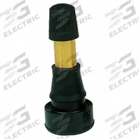 HALTEC High Pressure Tire Valve: High Pressure Tubeless Tire Valve, Snap-In, 180° Valve Stem Angle (MPN TV-600-HPA-10). Key specifications — Valve Type: Snap-In; Thread Size: 0.305-32; Valve Shape: L-Shape; Color: Brass; Product Type: High Pressure Tubeless Tire Valve; Compatible Vehicle Type: Transporting Mobile Homes; Material: Metal; Brand: HALTEC.