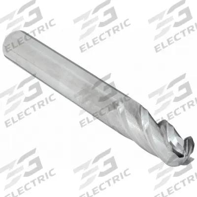 CLEVELAND Ball End Mill: Carbide, 4 Flute, 1/8" Mill Dia, 1/2" LOC, 1-1/2" OAL (MPN C63520) - Carbide Ball End Mills for Aluminum