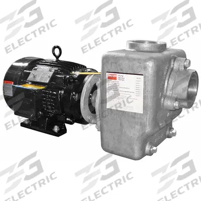 Dayton Centrifugal Pump: Self-Priming, 208-230/460V AC, 88 ft Max Head - 5 to 7-1/2 HP Self-Priming Centrifugal Pumps