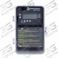 INTERMATIC Electronic Timer: 7 day, Not Astronomic, 120-277V AC, DPST/SPST, Digital (MPN ET2725CP). Key specifications — Body Material: Plastic; Indoor/Outdoor Usage: Outdoor; Astronomic Functionality: Not Astronomic; Mounting Style: Surface; Brand: INTERMATIC.