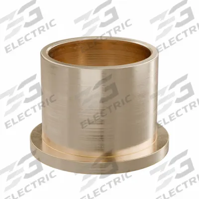 OILITE Flanged Sleeve Bearing: Bronze, SAE 841, 40 mm Bore, 46 mm OD, 40 mm Lg - Lubricated General Purpose Metallic Flanged Sleeve Bearings