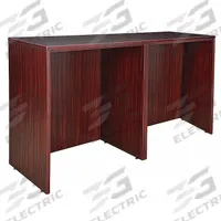 REGENCY Office Desk: Melamine, Mahogany, 0 Pedestals, 0 Drawers, 72 in Overall Wd, 42 in Overall Ht (MPN LSSDSD7223MH). Key specifications — Desktop Material: Melamine; Includes Modesty Panel: Yes; Kit Product Type: Side to Side Desk/Desk; Desktop Color: Mahogany; Brand: REGENCY; Frame Color: Mahogany; Frame Material: Melamine; Product Type: Rectangular Office Desk.