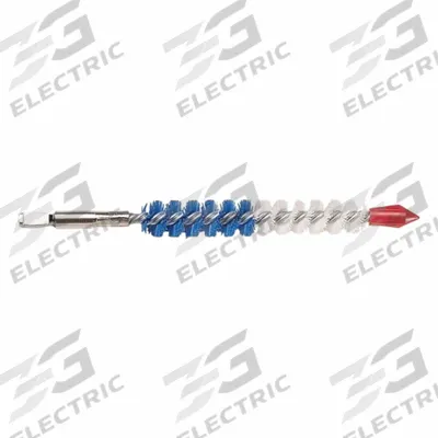 GOODWAY Tube Brush: Quick Connection, Nylon, 15/16 in to 15/16 in, Quick Connect Male - Brushes for Heat Exchanger Cleaning Equipment