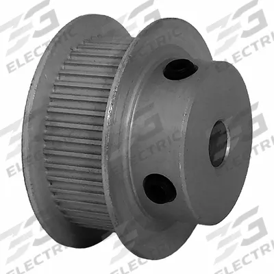 Dayton Timing Pulley: Modified Curvilinear, Fixed, For GT Timing Belt Section - GT Section Fixed-Bore Timing Pulleys with Hub